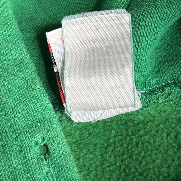 Vintage Badger Sport North Dakota Fighting Sioux Green Hooded Sweatshirt Small - Picture 9 of 11